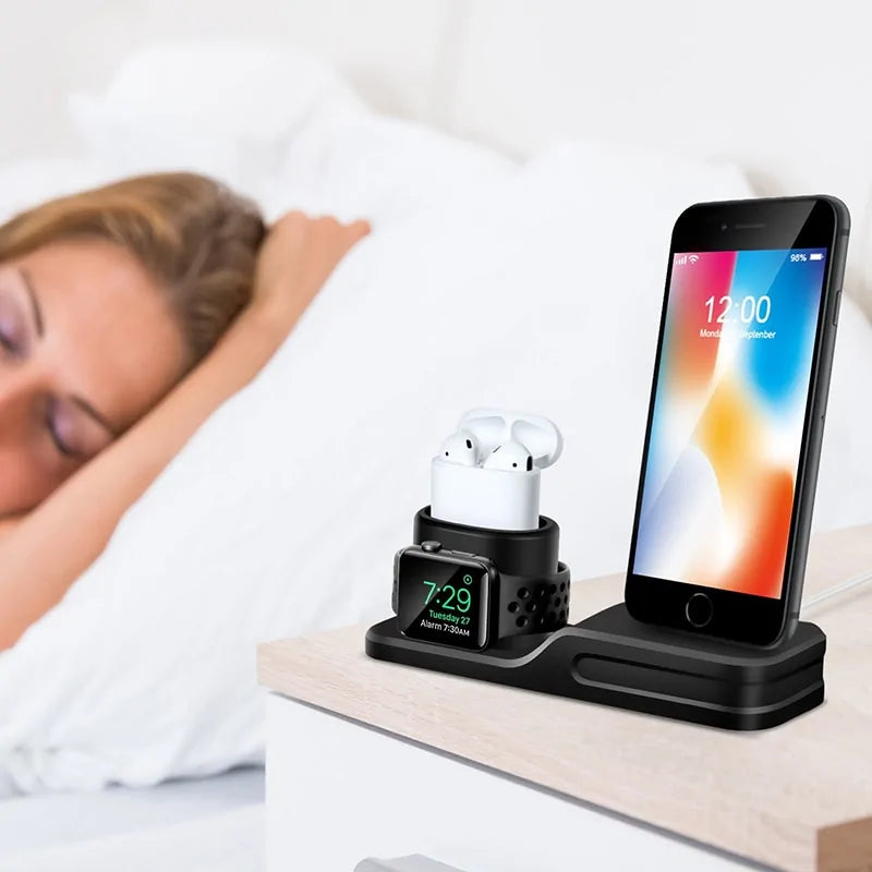 3 In 1 Charging Dock Holder For Iphone